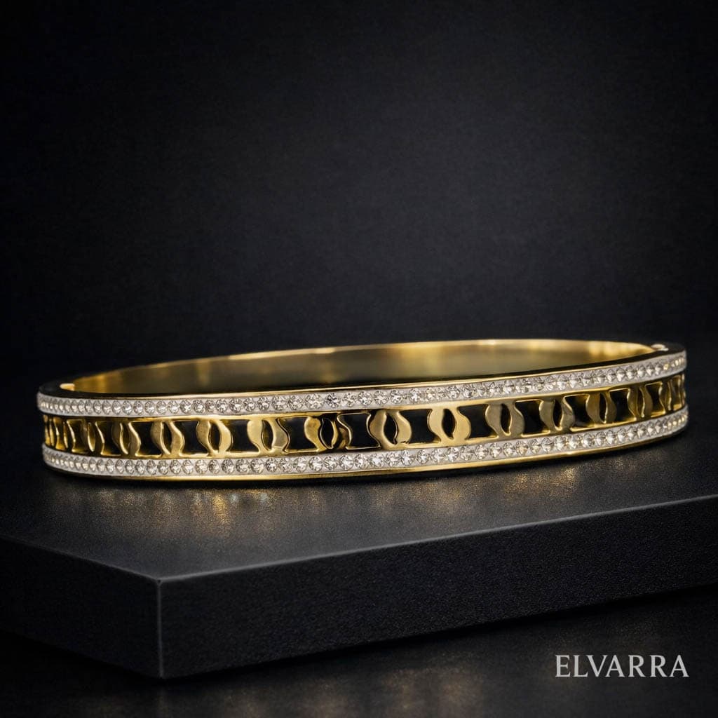 Luxury Bracelet Double Row Zircon 2.6 (2.3 inch)