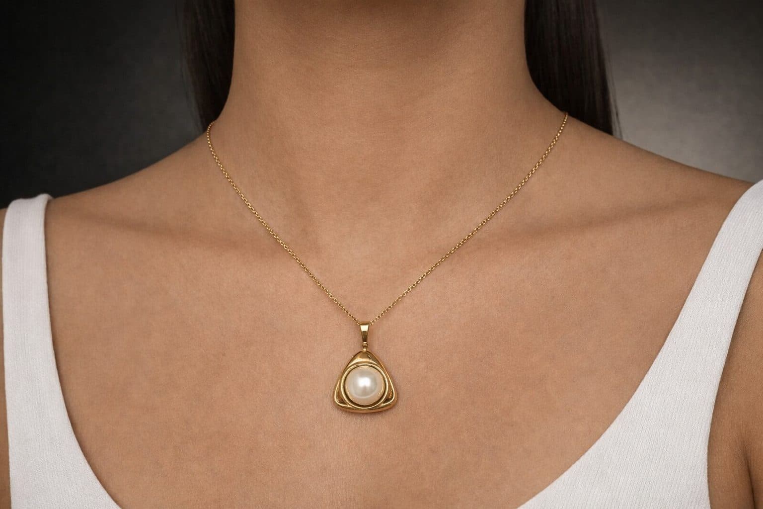 Large Pearl Pendants Necklace Women
